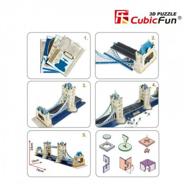 Puzzle 3D CubicFun Tower Bridge foto