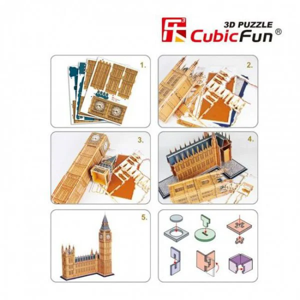 Puzzle 3D CubicFun Big Ben foto