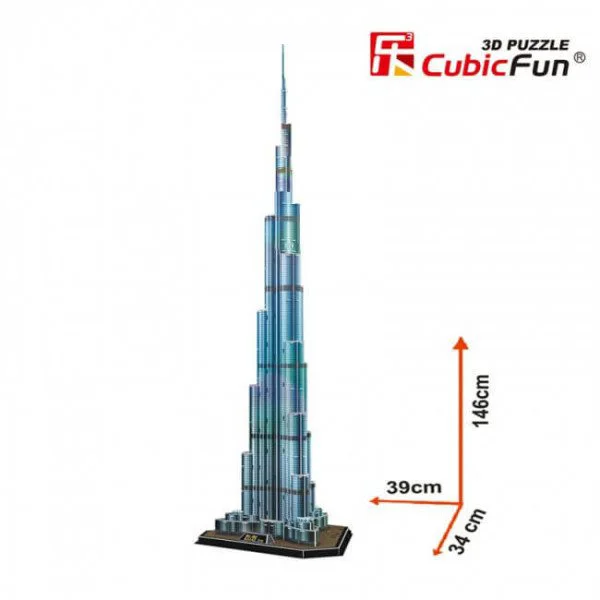 Puzzle 3D CubicFun Burj Khalifa foto