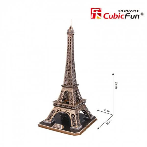 Puzzle 3D CubicFun Eiffel Tower foto
