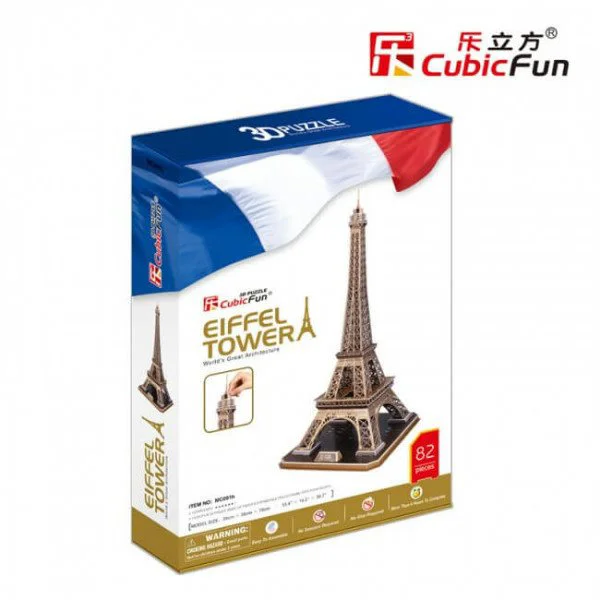 Puzzle 3D CubicFun Eiffel Tower foto