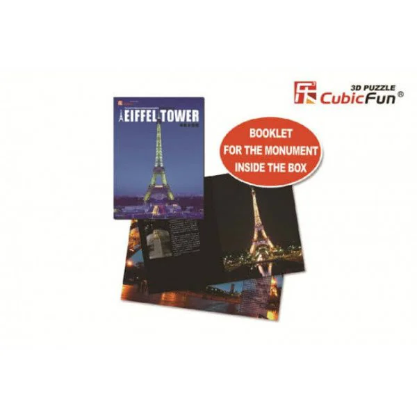 Puzzle 3D CubicFun Eiffel Tower foto