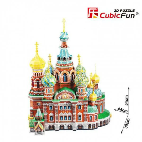 Puzzle 3D CubicFun The Church of the Savior on Spilled Blood foto