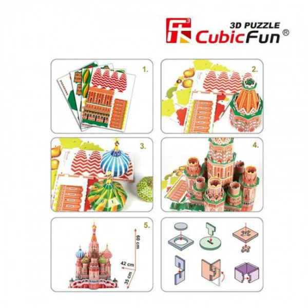 Puzzle 3D CubicFun St.Basil's Cathedral foto