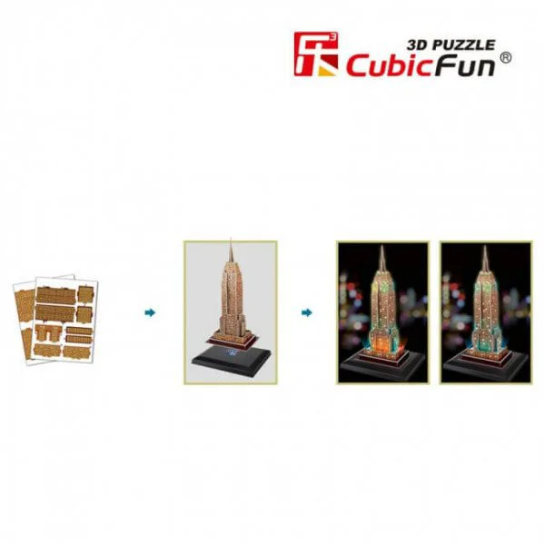 Puzzle 3D LED CubicFun Empire State Building foto