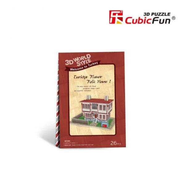 Puzzle 3D CubicFun Turkiye Flavor Folk House 1 T foto