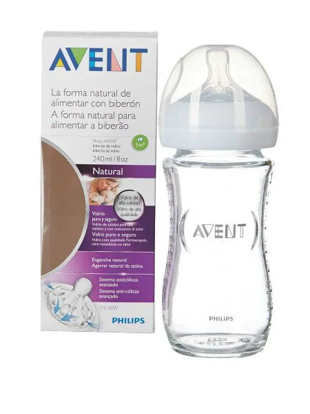 Biberon Philips AVENT pentru hranire naturala din sticla, 240 ml