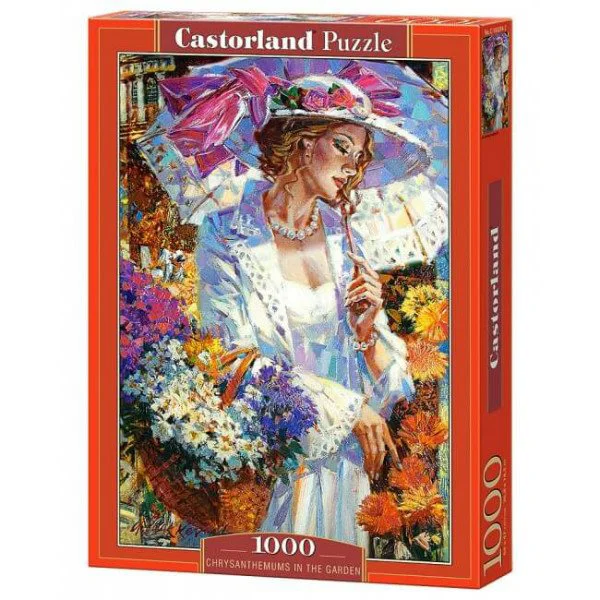 Puzzle Castorland Chrysanthemums in the Garden, 1000 piese foto