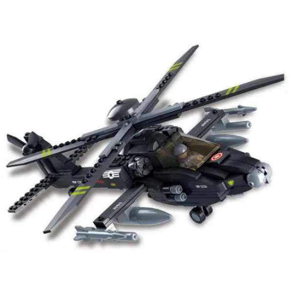 Constructor Sluban Army AH-64 "APACHI" Helicopter foto
