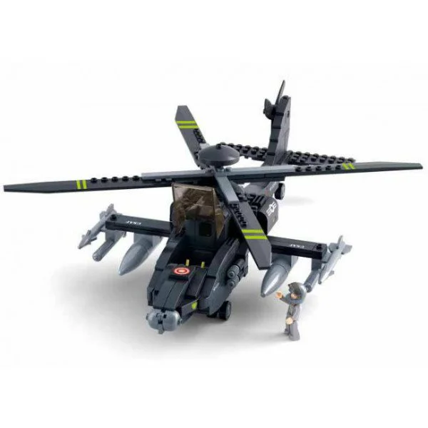Constructor Sluban Army AH-64 "APACHI" Helicopter foto