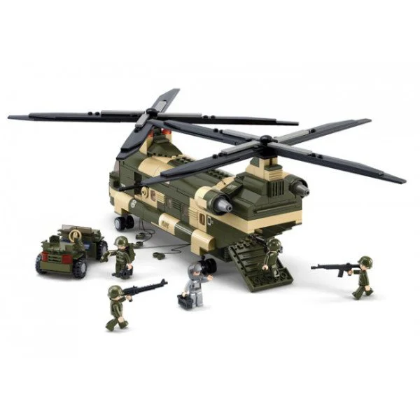 Constructor Sluban Army Transport Helicopter foto