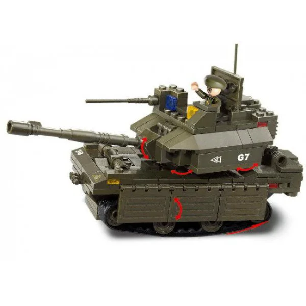 Constructor Sluban Army Armored Corps-M1A2-Abrams foto