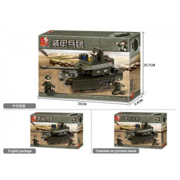 Constructor Sluban Army Armored Corps-M1A2-Abrams foto