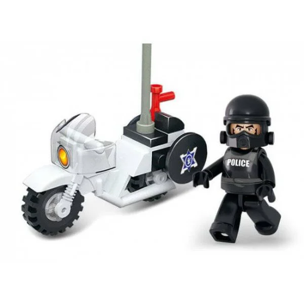 Constructor Sluban Police Anti-Riot Motorcycle foto