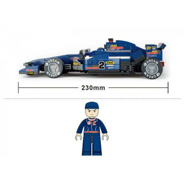 Constructor Sluban Formula F1 Racing Car "BLUE LIGHTNING" foto