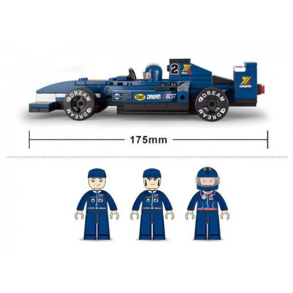 Constructor Sluban Formula Racing Car "BLUE LIGHTNING" foto