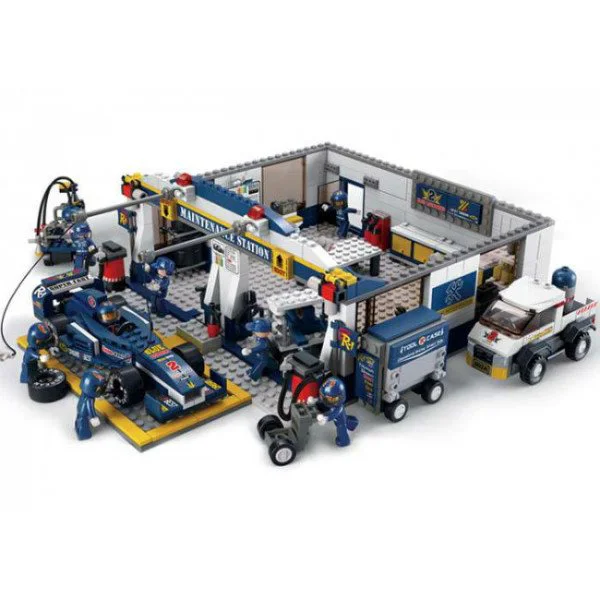 Constructor Sluban Formula F1 "BLUE LIGHTNING" Maintenance Station foto