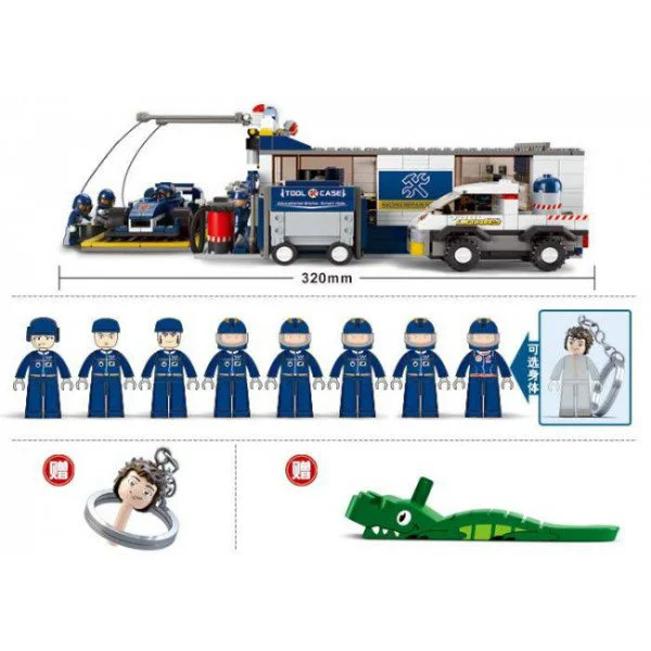 Constructor Sluban Formula F1 "BLUE LIGHTNING" Maintenance Station foto