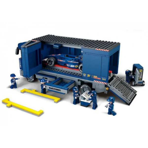 Constructor Sluban Formula F1 "BLUE LIGHTNING" Racing Truck foto