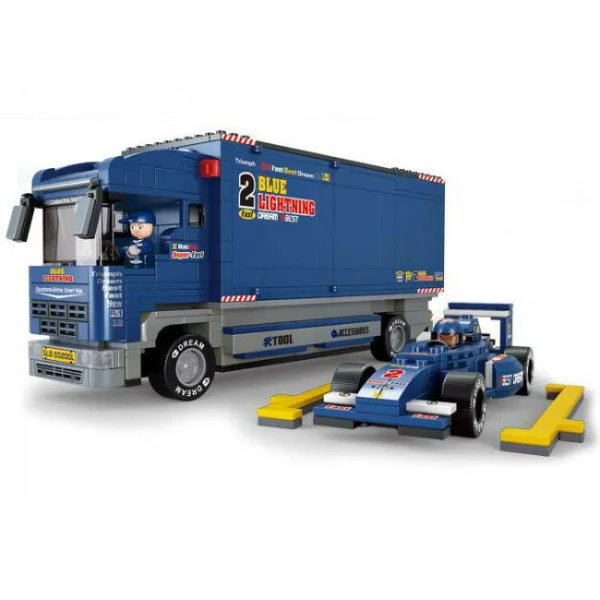 Constructor Sluban Formula F1 "BLUE LIGHTNING" Racing Truck foto