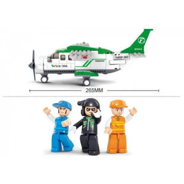 Constructor Sluban City Mini Transport Plane foto