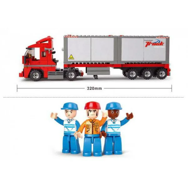 Constructor Sluban City Double Van Freight Trin foto