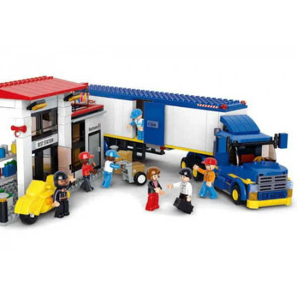 Constructor Sluban City Heavy Duty Van Truck foto