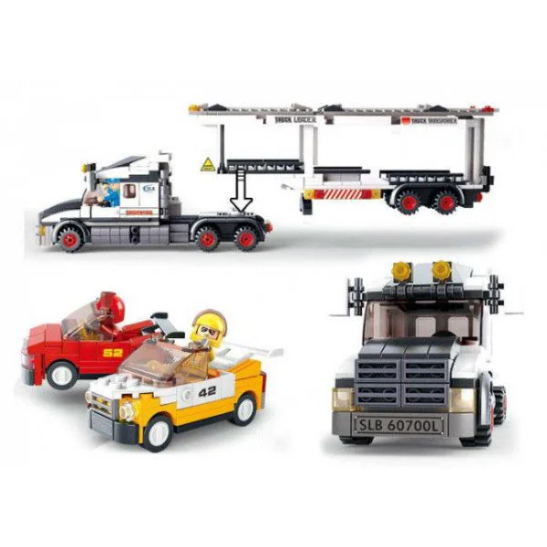 Constructor Sluban City Truck Transporter foto