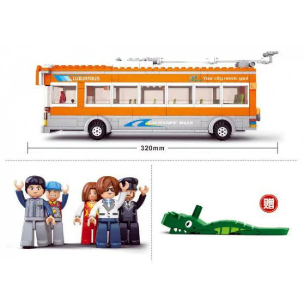 Конструктор Sluban City Trolley Bus foto