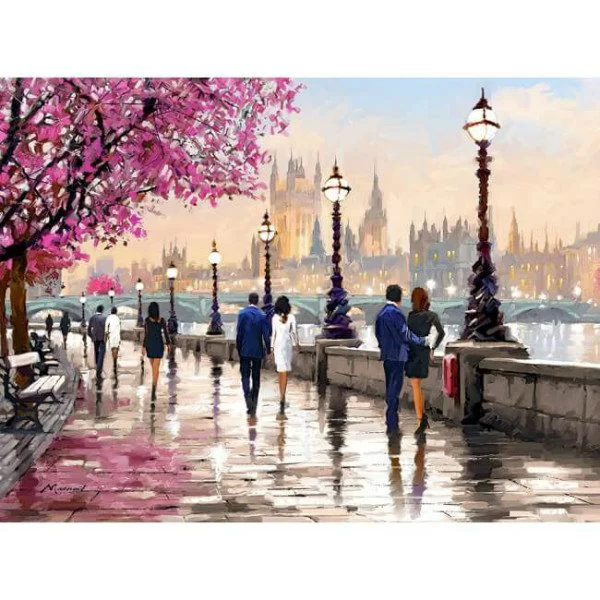 Puzzle Castorland Along the River, 2000 piese foto