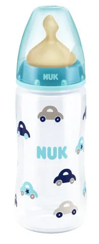 Бутылочка пластиковая NUK First Choice с латексной соской (0-6 мес.), 300 мл foto