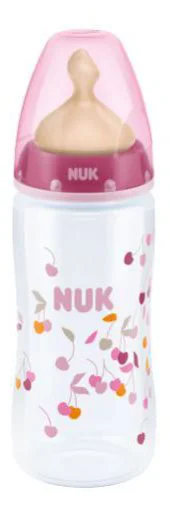 Бутылочка пластиковая NUK First Choice с латексной соской (0-6 мес.), 300 мл foto