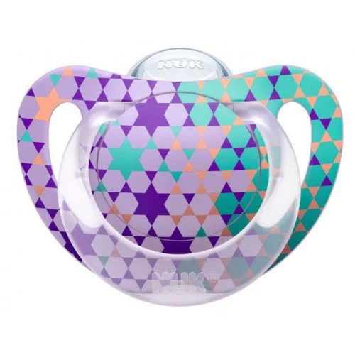 Пустышка NUK Genius Color из силикона (0-6 мес.) foto