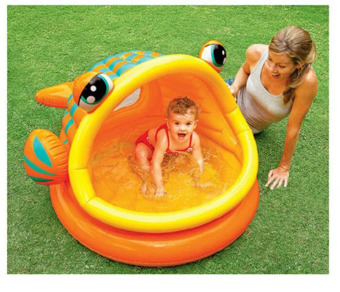 Piscina gonflabila pentru copii Intex Lazy Fish foto