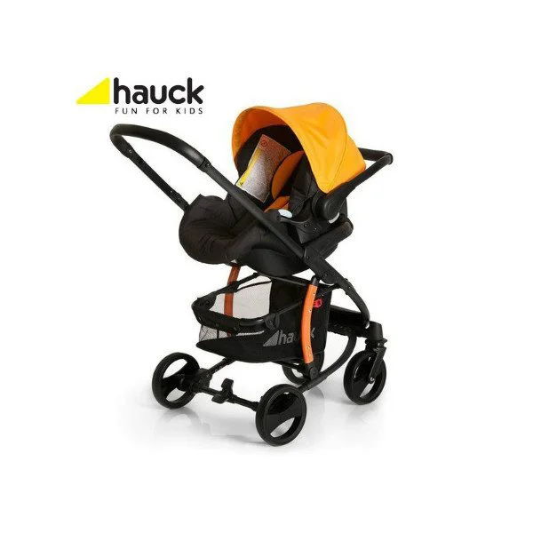 Коляска Hauck all in one Miami 4S Caviar/Orange foto