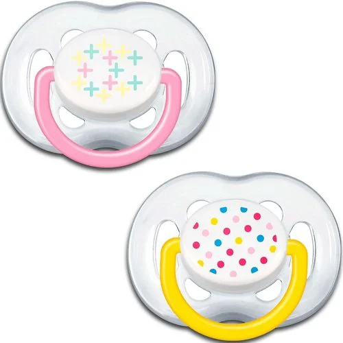 Пустышки ортодонтические Freeflow Philips AVENT Contemporary (6-18 мес.), 2 шт. foto