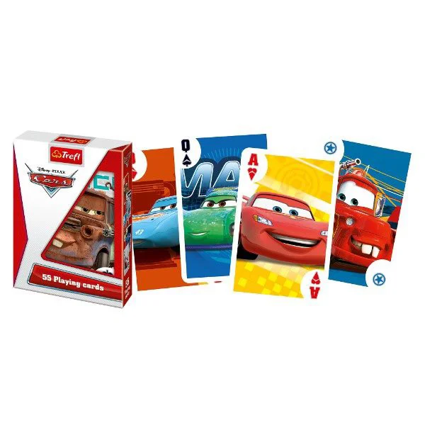 Carti de jucat Trefl Disney "Cars", 55 carti foto