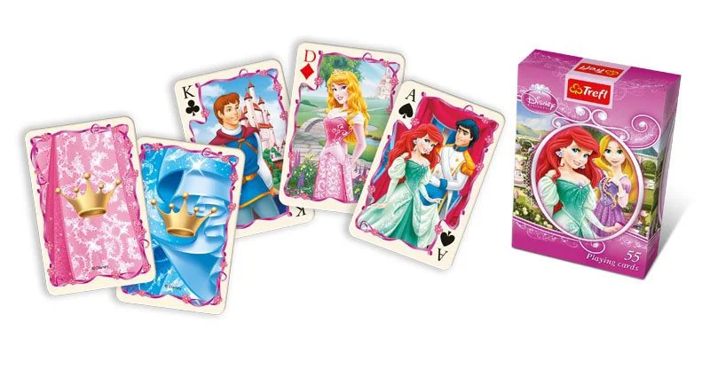 Carti de jucat Trefl Disney "Princess", 55 carti foto