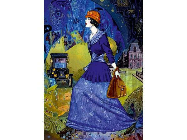 Puzzle Trefl Velvet - A stroll in Paris, 1000 piese foto