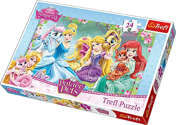 Puzzle Trefl Disney Resting in garden, 24 MAXI piese foto