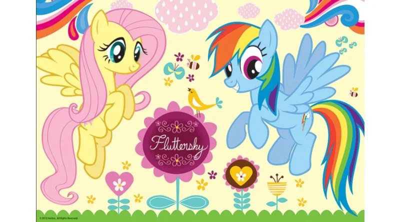 Puzzle Trefl Hasbro Ponies in the amusement park, 60 piese foto
