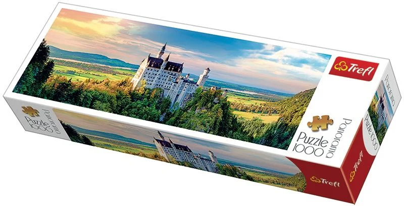 Puzzle Trefl Panorama - Neuschwanstein Castle, 1000 piese foto