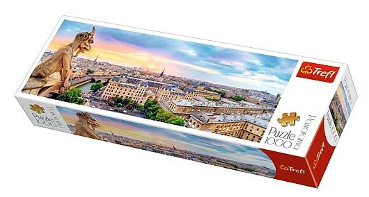 Puzzle Trefl Panorama - View from the Cathedral of Notre-Dame de Paris, 1000 piese foto
