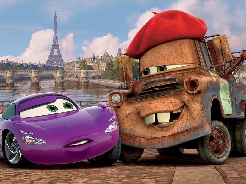 Puzzle Trefl Disney Cars Tokyo and Paris, 2 in 1 (24+48 piese) foto