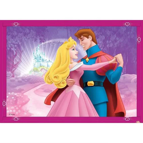 Puzzle Trefl Disney Couples in love, 4 in 1 (35+48+54+70 piese) foto