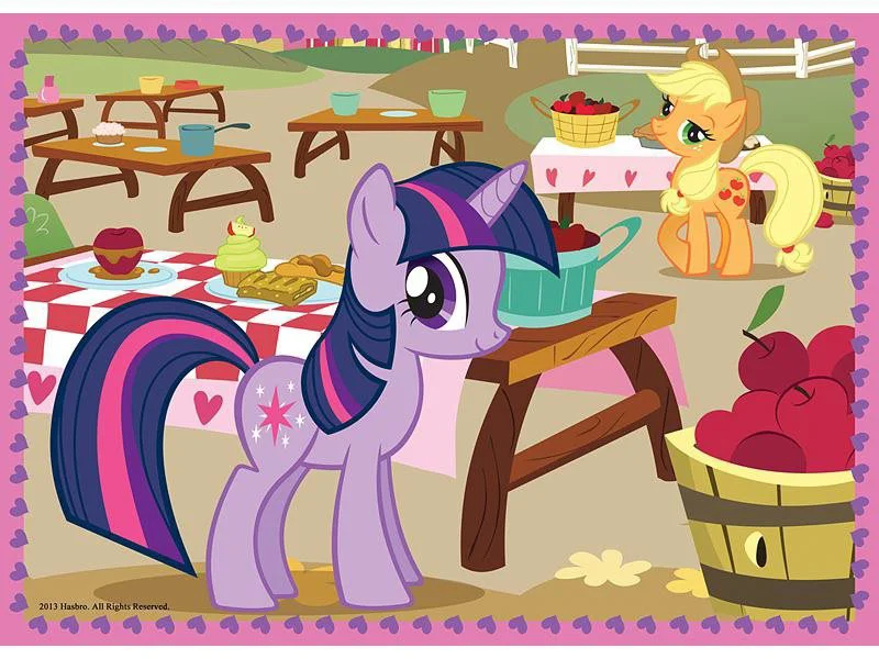 Puzzle Trefl Hasbro Ponies Holiday, 4 in 1 (35+48+54+70 piese) foto