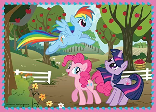 Puzzle Trefl Hasbro Ponies Holiday, 4 in 1 (35+48+54+70 piese) foto