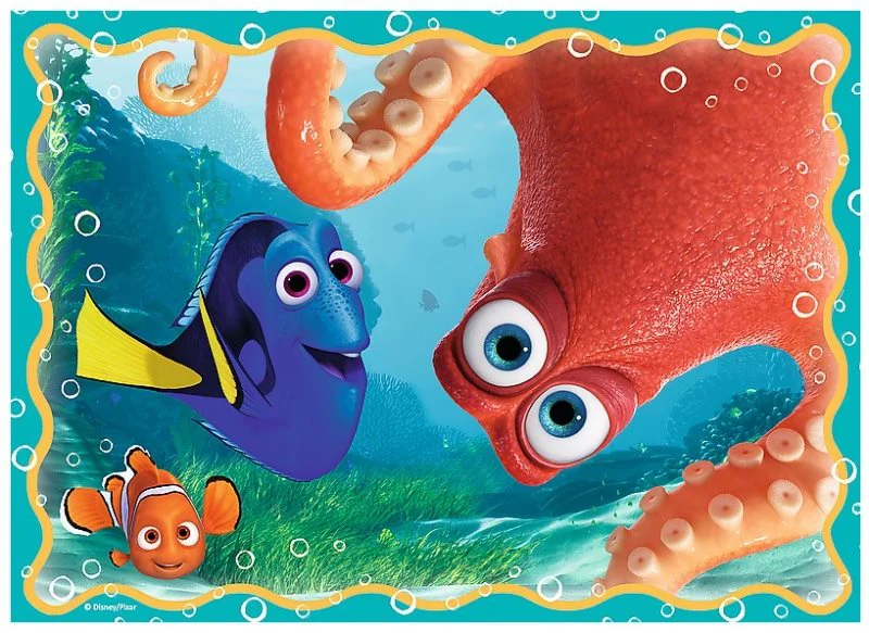 Puzzle Trefl Disney Underwater Fun - Finding Dory, 4 in 1 (35+48+54+70 piese) foto