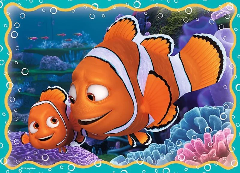 Puzzle Trefl Disney Underwater Fun - Finding Dory, 4 in 1 (35+48+54+70 piese) foto