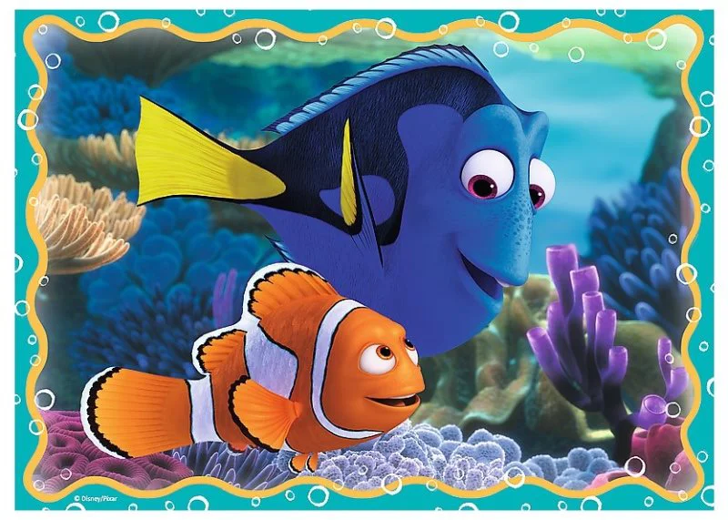 Puzzle Trefl Disney Underwater Fun - Finding Dory, 4 in 1 (35+48+54+70 piese) foto